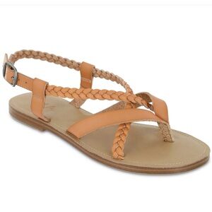 MIA Tan Braided Sandals
